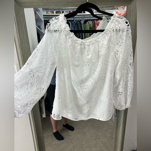 White House Black Market Tops - White Blouse